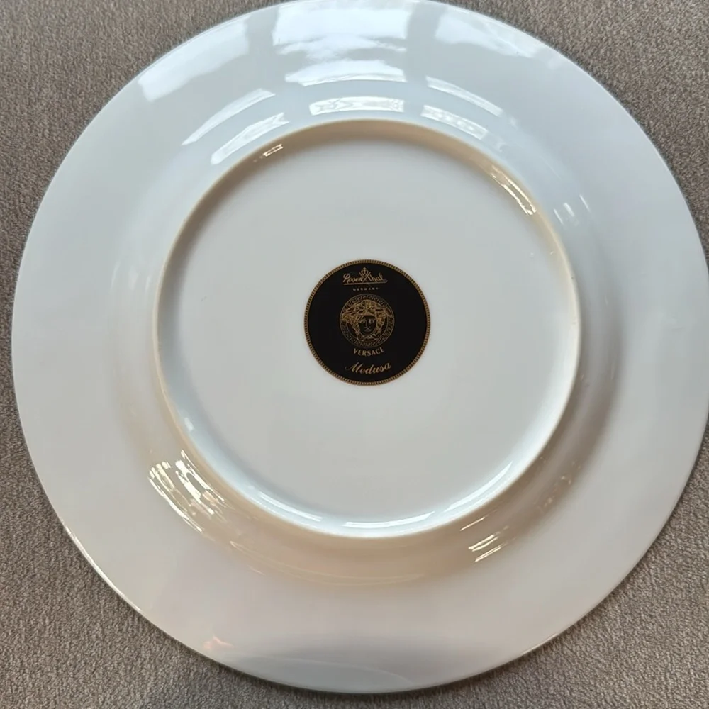 Versace Rosenthal Medusa dinner plate set 4